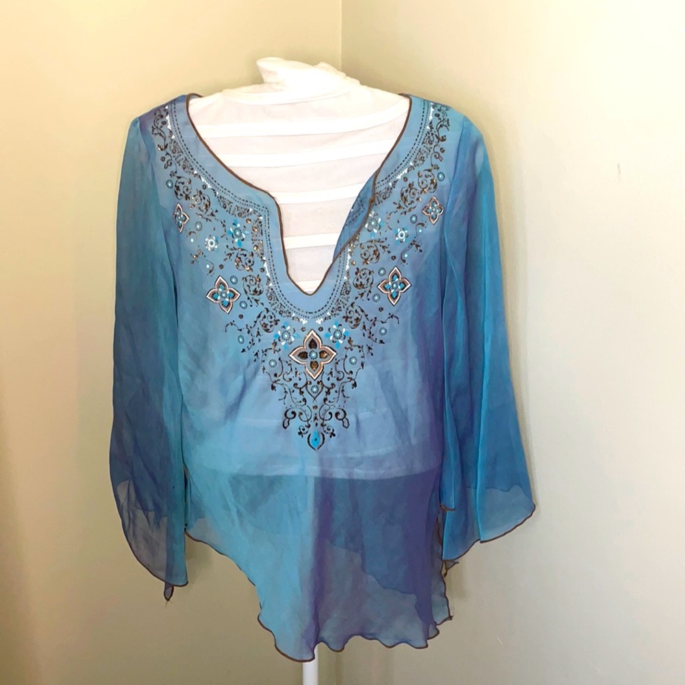 Colorful See Through Shirt